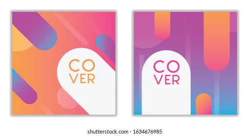 Social media post template. Modern promotion square web banner for social media post template.