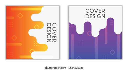 Social media post template. Modern promotion square web banner for social media post template.