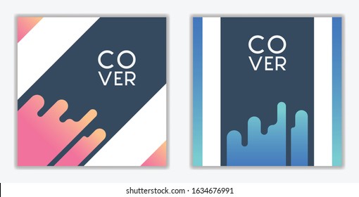 Social media post template. Modern promotion square web banner for social media post template.
