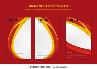 Social media post template modern design, for digital marketing online or poster marketing template