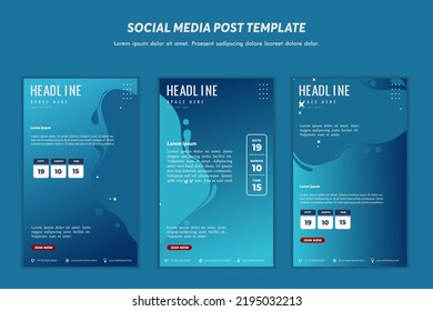 Social media post template modern design, for digital marketing online or poster marketing template
