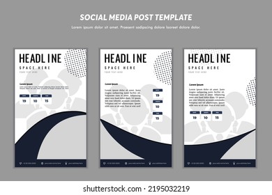 Social media post template modern design, for digital marketing online or poster marketing template