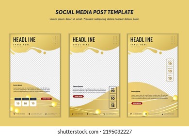 Social media post template modern design, for digital marketing online or poster marketing template