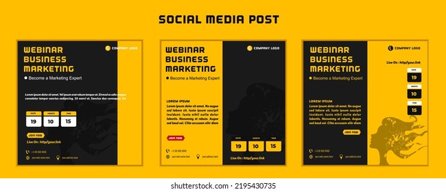 Plantilla de publicación de medios sociales diseño moderno, para marketing digital en línea o plantilla de marketing de afiches