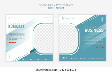 Social media post template modern design, for business digital marketing online, banner and poster