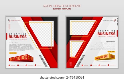 Diseño moderno de la Plantilla del poste de los medios sociales, para el marketing digital de negocios en línea, Anuncio y póster