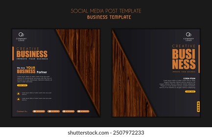 Social media post template modern design, for business digital marketing online, banner and poster