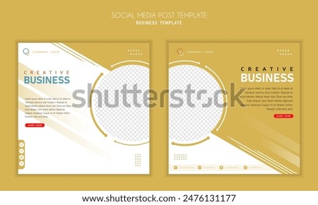 Social media post template modern design, for business digital marketing online, banner and poster