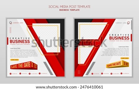 Social media post template modern design, for business digital marketing online, banner and poster