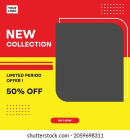 Plantilla de publicación de medios sociales Nueva venta de colección