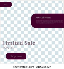 Social media post template. New collection