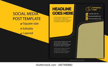 Social Media Post Template to post online for fashion ads stories feed shopping product advertisement banner for social network and Sale or Marketing post for posting on social media for your business