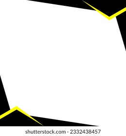 Social Media Post template for online advertising. Simple Abstract modern elegant frame border. Digital banner design