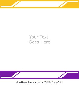 Social Media Post template for online advertising. Simple Abstract modern elegant frame border. Digital banner design