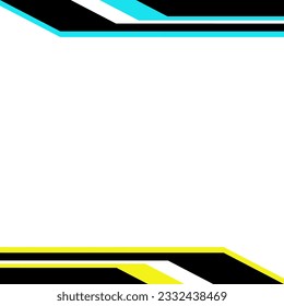 Plantilla de Social Media Post para publicidad en línea. Sencillo Resumen del elegante y moderno borde del marco. Diseño de banners digitales