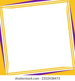 Social Media Post template for online advertising. Simple Abstract modern elegant frame border. Digital banner design