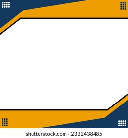 Social Media Post template for online advertising. Simple Abstract modern elegant frame border. Digital banner design
