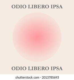 Social media post template orange colorful gradient