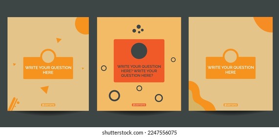 Social media post template for profile and feed stories. Social media template vector designs.