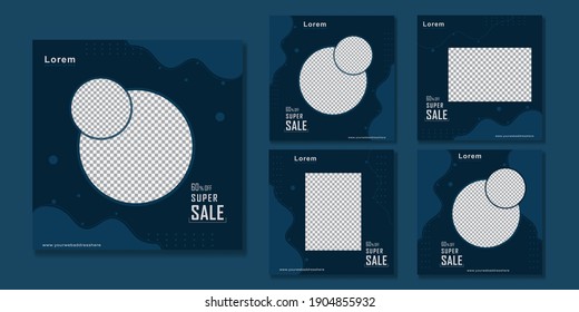Social media post template , for promotion fashion brand. EPS10
