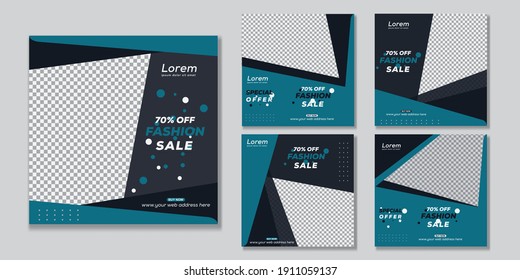 Social media post template , for promotion fashion brand.