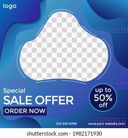social media post template for promotion