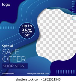 social media post template for promotion