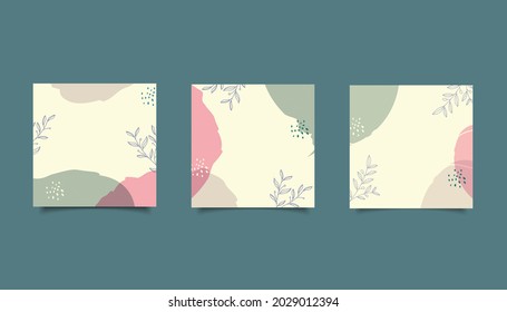 social media post template promotion,abstract hand drawn background, vector eps 10