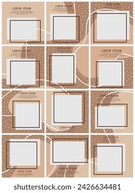 Puzzle de plantilla de publicación de redes sociales