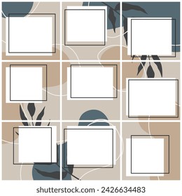 Social media post template puzzle