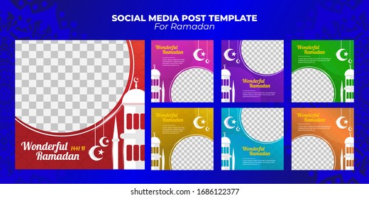 Social Media Post Template for Ramadan