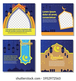 social media post template Ramadan kreem