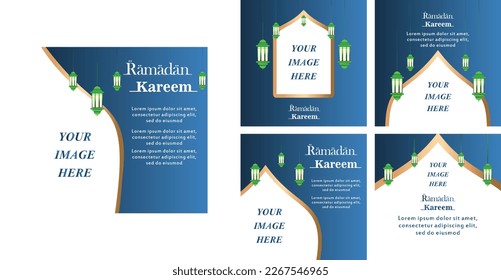 social media post template ramadan
