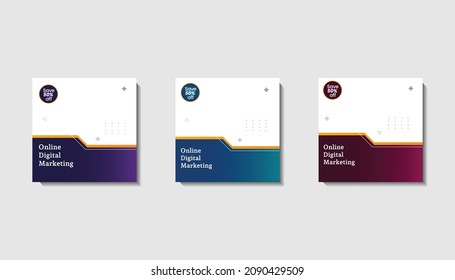 Social Media Post Template Set