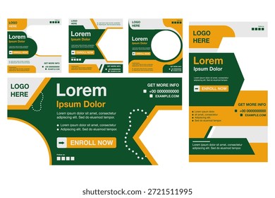 Conjunto de Plantillas de publicaciones de redes sociales