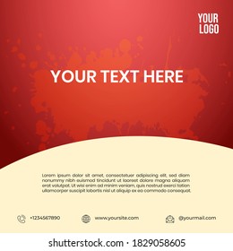 Social Media Post Template. Shop, Furniture, Food and Drink, Advertisement. Eps File 02