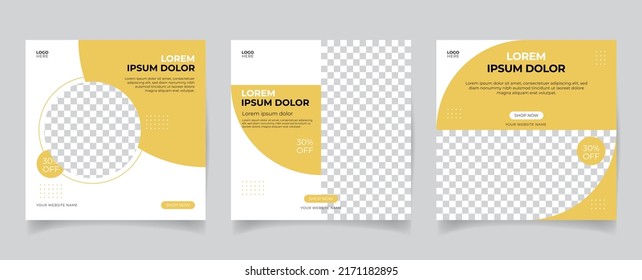 social media post template simple luxury for digital marketing and sale promo. banner offer.