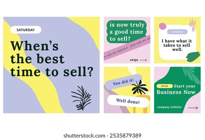 social media post template slider carousel banner poster web promotion selling