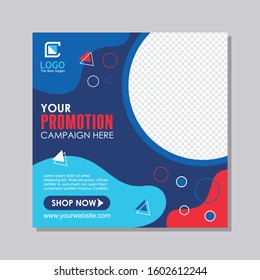 Social media post template With square Design. suitable for fashion sale promotion, social media mobile apps and digital marketing