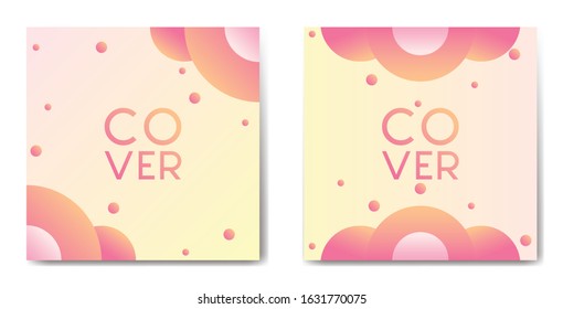 Social media post template square background with geometric style. Applicable for Covers, Voucher, Flyers and Banner Designs