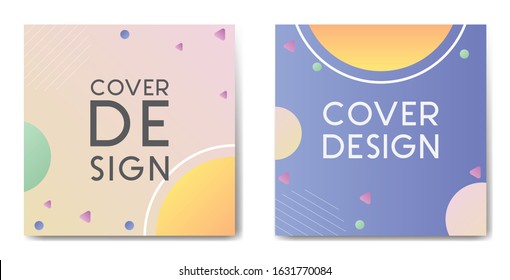 Social media post template square background with geometric style. Applicable for Covers, Voucher, Flyers and Banner Designs