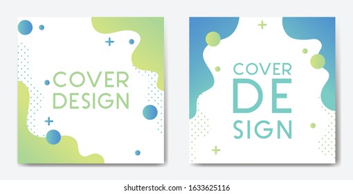 Social media post template square background with Geometric style and circle element. Applicable for Covers, Voucher, Flyers and Banner Designs
