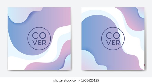 Social media post template square background with Geometric style and circle element. Applicable for Covers, Voucher, Flyers and Banner Designs