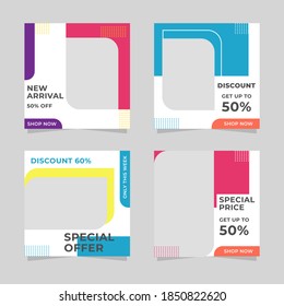 Social media post template suitable for marketing, advertising, promotion, ads, web, banner, and many more.