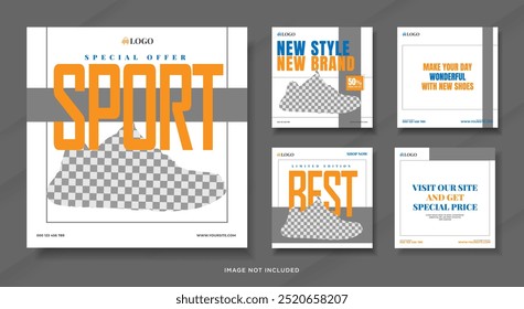 Social Media Post Template Theme Shoes Sale