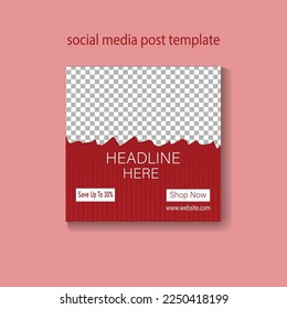 social media post template for valentine's day.