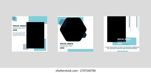 Social media post template Vector Eps.10