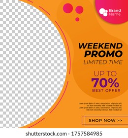 social media post template vector elegant design with image replacement perferct for increase sales personal branding product and good for your business online
