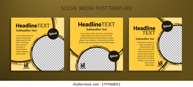Social Media Post Template, Vector EPS 10