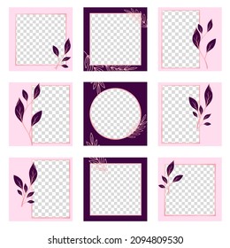 Social Media Post Template Vector